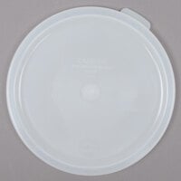 Cambro 2 and 4 Qt. White Round Polyethylene Food Storage Container Lid