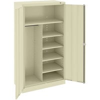 Tennsco 18" x 36" x 72" Putty Standard Combination Cabinet with Solid Doors - Assembled 7214-CPY
