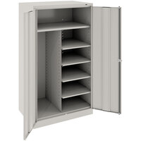 Tennsco 24" x 36" x 72" Light Gray Standard Combination Cabinet with Solid Doors - Assembled 7220-LGY