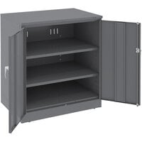 Tennsco 24" x 36" x 42" Dark Gray Deluxe Storage Cabinet