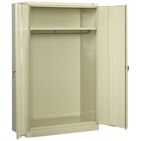 Tennsco 18" x 48" x 78" Putty Jumbo Wardrobe Cabinet with Solid Doors - Assembled J1878SUW-CPY
