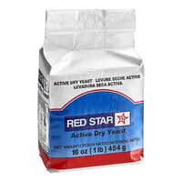Lesaffre Red Star Bakers Active Dry Yeast 1 lb. Vacuum Pack - 20/Case