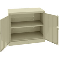 Tennsco 18" x 36" x 36" Putty Standard Storage Cabinet with Solid Doors - Unassembled 1436-CPY