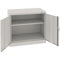 Tennsco 24" x 36" x 36" Light Gray Standard Storage Cabinet with Solid Doors - Unassembled 2436-LGY