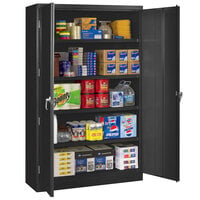 Tennsco 18" x 48" x 78" Black Jumbo Storage Cabinet
