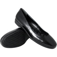 Genuine Grip® 8300 Women's Size 8.5 Medium Width Black Water-Resistant Soft Toe Non-Slip Dress Shoe
