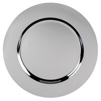 Carlisle 608924 12 3/16" Round Chrome Charger Plate