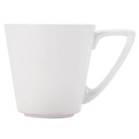 CAC SHER-1 Sheer 7.5 oz. Bone White Porcelain Coffee Cup - 36/Case