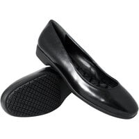 Genuine Grip® 8300 Women's Medium Width Black Water-Resistant Soft Toe Non-Slip Dress Shoe