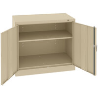 Tennsco 24" x 36" x 36" Sand Standard Storage Cabinet with Solid Doors - Unassembled 2436-SND