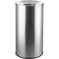 Lancaster Table & Seating 45 Gallon Stainless Steel Round Decorative Waste Receptacle