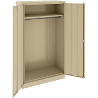 Tennsco 18 inch x 36 inch x 72 inch Sand Standard Wardrobe Cabinet with Solid Doors - Assembled 7114-SND