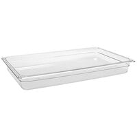 Front of the House Drinkwise 20 3/4 inch x 12 3/4 inch x 2 3/4 inch Clear Plastic Shallow Insert Pan - 2/Case