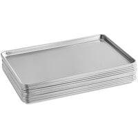 Baker's Mark Half Size 18 Gauge 13 x 18 Wire in Rim Aluminum Sheet Pan  with Stainless Steel Footed Cooling Rack