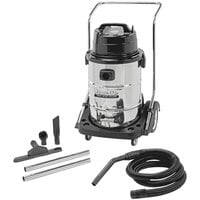 Powr-Flite PF55 20 Gallon Stainless Steel Wet / Dry Vacuum with Toolkit