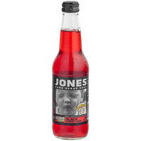 Jones Extreme Sour Black Cherry Warhead Soda 12 fl. oz. - 12/Case