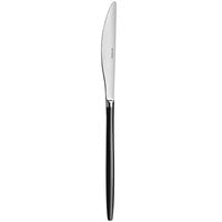 Amefa Soprano Black 9 1/16 inch 18/0 Stainless Steel Heavy Weight Table Knife - 12/Case