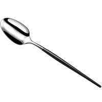 Amefa Soprano Black 7 15/16" 18/0 Stainless Steel Heavy Weight Tablespoon / Serving Spoon - 12/Case