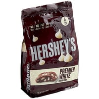 HERSHEY'S Premier White 1M Vanilla Baking Chips 5 lb. Resealable Bag - 6/Case