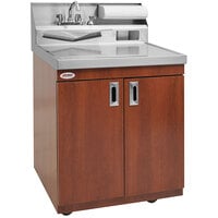 Eagle Group PHS-A-H-LB 28 inch Hot/Cold Water Portable Hand Sink with Acrylic Water Plate and Laminate Finish