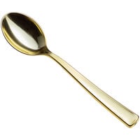 Visions 5" Gold Plastic Tasting Spoon - 400/Box