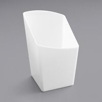 Choice 2.3 oz. White Plastic Mini Angled Appetizer Cup - 200/Case
