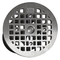 Guardian Drain Lock GDL-RFD-3500-S 3 1/2" Drain-Lock Smith Floor Drain Grate with 4 3/4" Round Top Plate