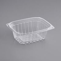 World Centric 12 oz. Compostable Rectangular Clear PLA Deli Container - 900/Case