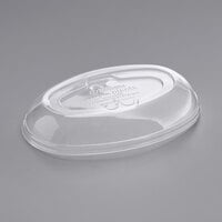 World Centric 24 oz. Clear Compostable PLA Burrito Bowl Lid - 400/Case