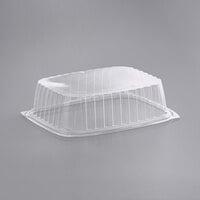 World Centric 48 oz. Compostable Rectangular Clear PLA Deli Container - 400/Case