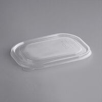 World Centric 20-48 oz. Clear Compostable PLA Flat Lid - 400/Case
