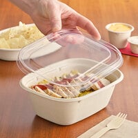 World Centric 20-48 oz. Clear Compostable PLA Flat Lid - 400/Case