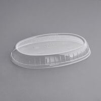 World Centric 32 oz. Clear Compostable PLA Burrito Bowl Lid - 300/Case