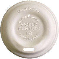 World Centric 8 oz. Fiber Hot Cup Sip Lid - 1000/Case