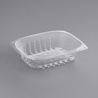 World Centric 8 oz. Compostable Rectangular Clear PLA Deli Container - 900/Case