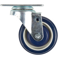 Lavex Industrial 4 inch Swivel Plate Caster for 16 inch x 60 inch U-Boat Carts