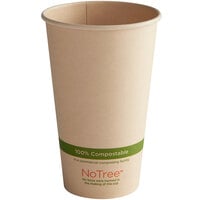 World Centric NoTree 16 oz. Natural Compostable Paper Hot Cup - 1000/Case