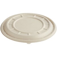 World Centric 12" Compostable Fiber Round Pizza Lid Only - 200/Case