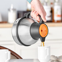Bunn 62 oz. Zojirushi Stainless Steel Deluxe Thermal Carafe with Orange Top 36252.0000
