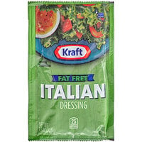 Kraft Fat-Free Italian Dressing Packet 1.5 oz. - 60/Case
