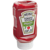 Heinz Organic Ketchup 14 oz. Upside Down Squeeze Bottle - 6/Case