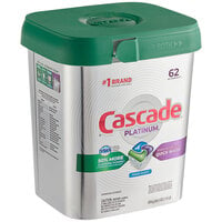 Cascade 97726 Platinum ActionPacs Fresh Scent Automatic Dishwasher Detergent Pod 62 Count