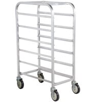 Winholt AL-126 End Load Aluminum Platter Cart - Six 12 inch Trays
