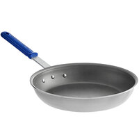 Vollrath S4012 Wear-Ever 12 inch Aluminum Non-Stick Fry Pan with PowerCoat2 Coating and Blue Cool Handle