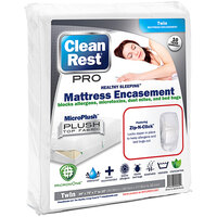 CleanRest Pro Bed Bug / Waterproof Twin Zippered Mattress Encasement 845168001687 - 4/Case