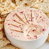 Lancaster County Farms Roasted Red Pepper Cream Cheese Spread 5 lb. - 2/Case