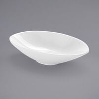 American Metalcraft 3 oz. Oval White Mini Melamine Bowl