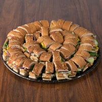 Solut 65055 18 inch Coated Corrugated Black Catering / Deli Tray - 50/Case