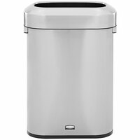 Rubbermaid Refine 2147581 15 Gallon Stainless Steel Slim Waste Container