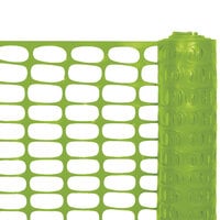 Cortina 4' x 100' Lime Lightweight Safety Fencing 03-902-1 - Oval Pattern
